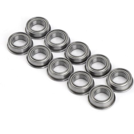 10 Stück MF106ZZ Mini-Metallkugellager mit Flansch aus Edelstahl, metallgekapselt, 6 x 10 x 3 mm (1/5)