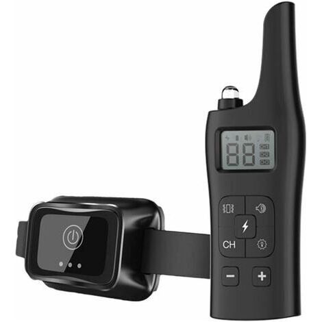 Collier Dressage de Chien avec Télécommande 800M, RGHS Collier D'aboiement pour Chien Rechargeable Étanche IP67 avec Vibration Et Son, pour Petit/Moyen/Grand