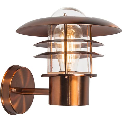 QAZQA Vintage Outdoor Wall Lamp Copper IP44 - Prato