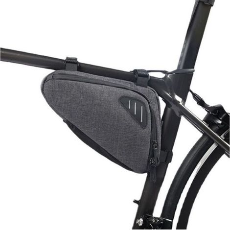 Borsa per telaio anteriore, marsupio per bici, accessori per ciclismo - Grigio (1/5)