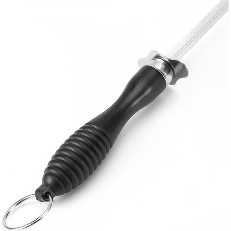 Stahlschärfstab für Küchenmesser, professioneller Schärfstab, Metzgerwerkzeug für Klingen, Handschärfer (1/5)