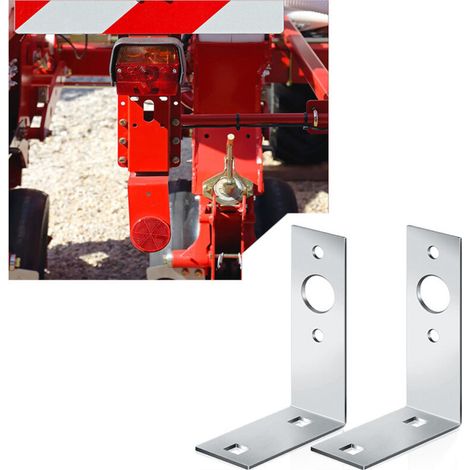 Support de feu arrière robuste en métal pour remorque, support de montage en forme de L pour feux arrière, adapté au montage d'accessoires de feux arrière de remorques marines.