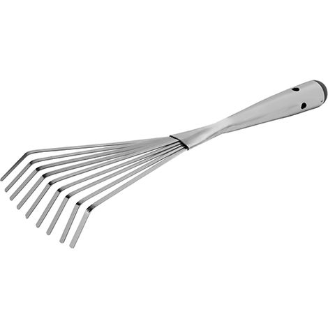 RASTRELLO IN ACCIAIO 9 DENTI PER FOGLIE - DA GIARDINO