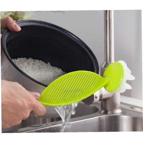 Lavador de arroz manual, colador de cocina, utensilios de cocina, equipo práctico para lavar arroz, tres en total) (1/5)