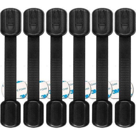 Verrous pour meubles - Serrures pour tiroirs de commode, portes de placard, fours, réfrigérateurs, congélateurs, seaux - Couvercle de protection ajustable (1/5)