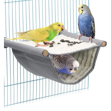 Hamaca-litera para pájaros, nido-cueva, accesorios para jaulas de pájaros, juguete para periquitos, pinzones, hámsteres y jerbos.