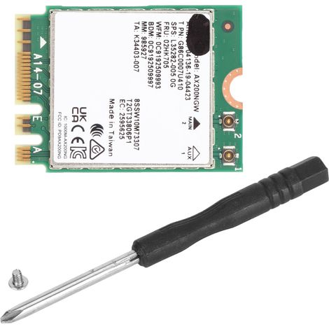 Carte WiFi 6 Double Bande 3000Mbps M.2 NGFF AX avec Bluetooth 5.2 pour PC Portable (1/5)