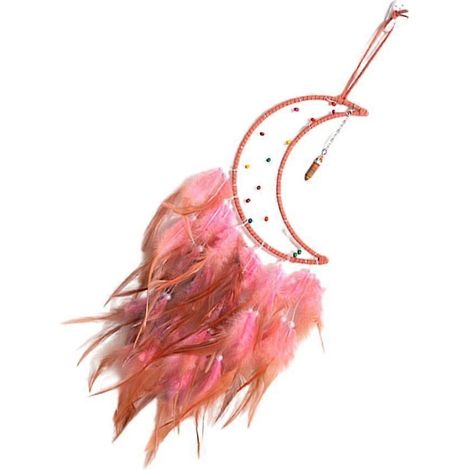 Attrape-rêves coloré fait main en plumes, lune et étoiles pour chambre de garçon ou de fille