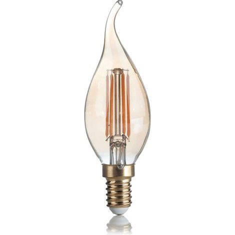 LAMPADINA CANDELA AMBRA ATTACCO E14 4 W 400 lm 2200 K IN VETRO Ø 35 x H 110 mm (1/2)