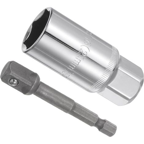 Spark Plug Socket Set, Metric 21mm, Drive 3/8", Length 2.5", Socket Mirror Finish With Socket Extension For Attachment Application (1/5)