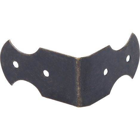 50 protections d'angle en bois pour boîtes à bijoux, couleur bronze, 4,5 x 1,3 cm