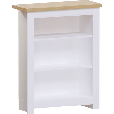 Arlington 3 Tier Bookcase Shelving Storage Unit, White