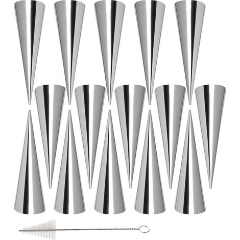 Cream Horn Mould - Stainless Steel Conical Pastry Form - For Danish Croissant Cream Horn Bread - 1 Piece