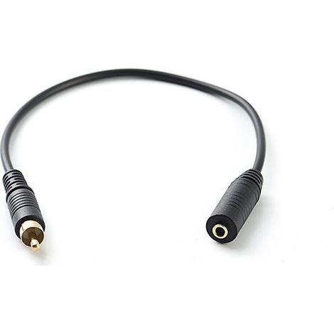 Vergoldetes Audio-/Video-Adapterkabel für Verstärker, 3,5-mm-Klinkenbuchse auf Cinch-Stecker (Mono-Klinkenbuchse auf Cinch-Stecker) (1/5)