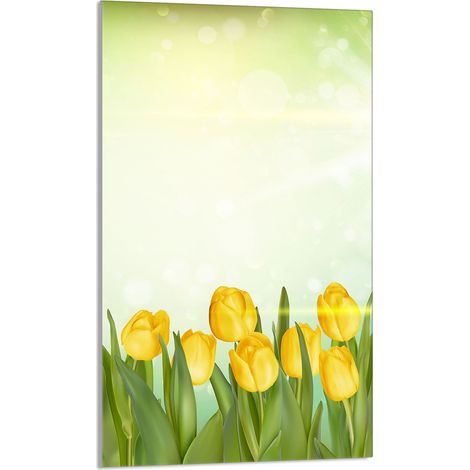 Glasschneidebrett 30x52 Tulpen