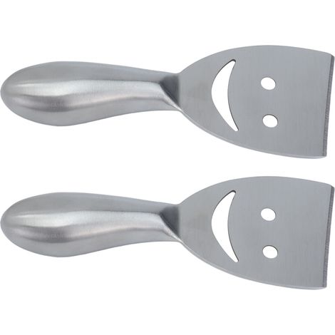 2er-Pack multifunktionale Käsehobel aus Edelstahl im Smile-Design für Küche und Backen (1/5)