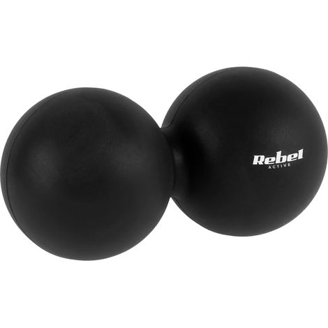 Duoball, doppia sfera per massaggio di schiena, colonna vertebrale e muscoli, in silicone. (1/3)