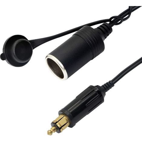 DIN Hella Powerlet Plug pour Allume-Cigare 18AWG Prise mâle européenne Din Prise Allume-Cigare Adaptateur Prise (45 cm) (1/3)