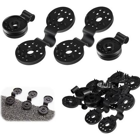 Kit de fijación para toldos de sombra, 20 piezas, clips de sujeción para malla de sombra (1/5)