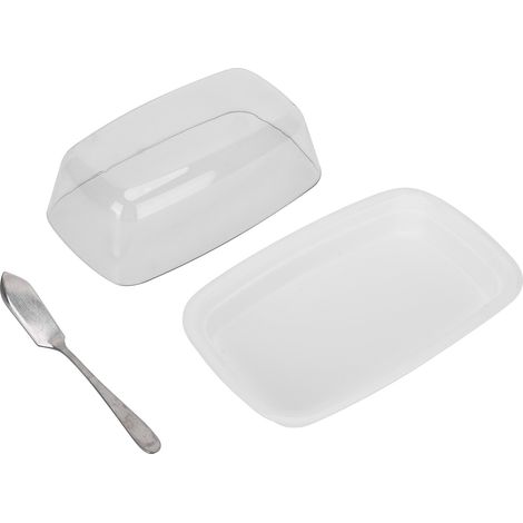 Boîte de Stockage à Beurre Courbée Grande avec Couvercle, Récipient à Fromage Polyvalent pour Cuisine (1/5)