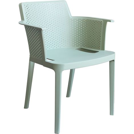 MAKKA - poltrona da esterno ed interno in plastica set da 4 (1/4)