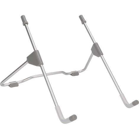 Verstellbarer, faltbarer Tablet-Ständer aus Flugzeugaluminium, multifunktionaler Ständer mit Wärmeableitung, silbergraue Farbe. (1/5)