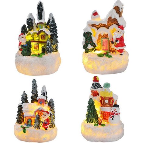 Décorations de Noël : maisons en pain d'épice, figurines de village de Noël (1/5)