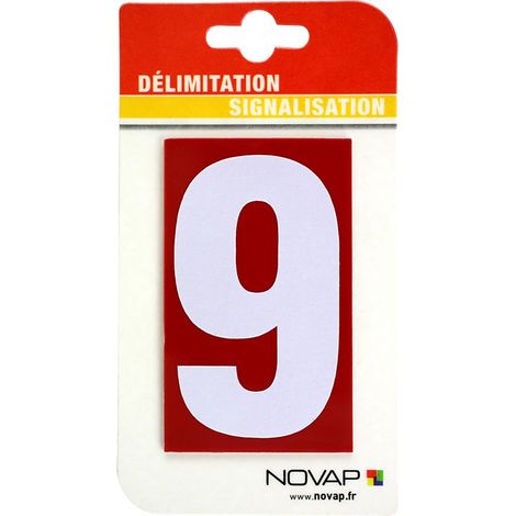 N°9 - 100x60mm Rouge/Blanc - 4348391