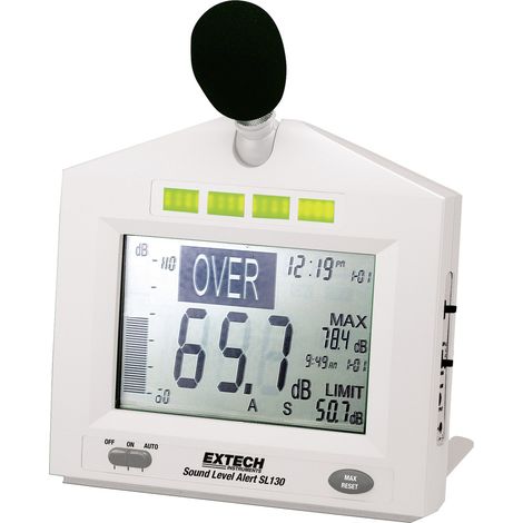 Extech Schallpegel-Messgerät   SL130W 30 - 130 dB 31.5 Hz - 8000 Hz (1/4)