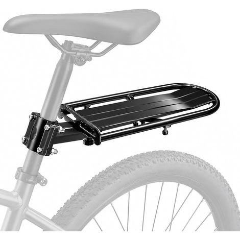 Vélo Porte-Bagages Arrière Réglable, Porte Bagage Vélo en Alliage D'Aluminium pour 31,8 mm, Bagages de Vélo pour Vélode Route VTT, Capacité de Charge 10 kg (1/5)