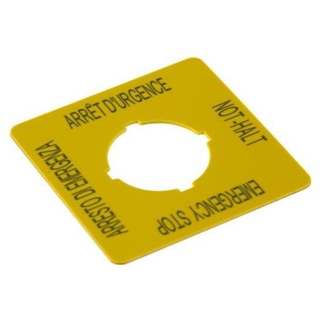 Señalización Eaton m22-xyk11 duradera alta visibilidad 50x50mm