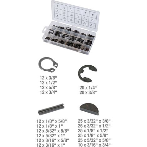 Surtido de pasador/anillo de retención/cuñas elásticas/anillo de (1/5)