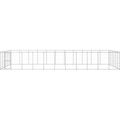 Maison Exclusive - Perrera de exterior de acero galvanizado 79,86 (1/5)