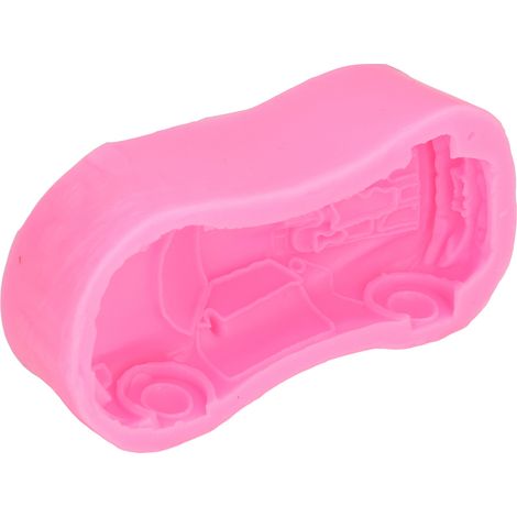 Moule en silicone à faire soi-même : Moule en silicone pour gâteau mousse rose « Nouvelle voiture », gâteau au chocolat, gâteau glacé (1/5)