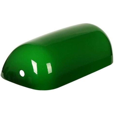 NALOOKAMIC  Abat-jour,Remplacement Glass Bankers Couverture de l'abat-jour pour lampe de bureau (vert)