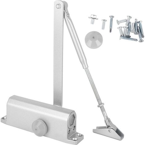 Ferme-porte automatique, amorti hydraulique robuste, charnières silencieuses à fermeture automatique pour la sécurité incendie (1/5)
