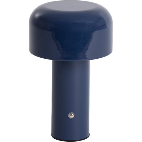 LED metal table lamp indoor Ø 13cm, Victor, Blue, 13x13x21 cm (1/5)