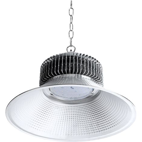 Luminaire LED industriel 200W en aluminium, haute luminosité, anti-rouille, avec chaîne de suspension, driver isolé, pour entrepôt et atelier (1/5)