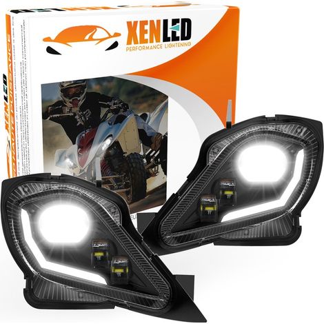 Phares à LED Raptor / YZF / Wolverine - IP67 étanche plug & play canbus 64W Réel - XENLED - 6000Lms - Yamaha