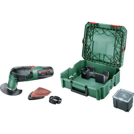 Utensile multifunzione BOSCH - PMF 2000 + 1 cassetta degli attrezzi Systembox + Accessori (1/2)