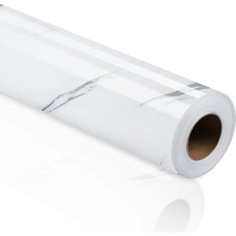Wolketon Selbstklebende PVC Tapetenfolie 2er Set, Marmoroptik für Küche