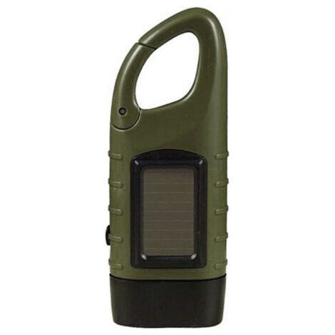 Soalr – lampe de poche d'urgence à manivelle, Rechargeable, à énergie solaire, lampe torche pour Camping en plein air