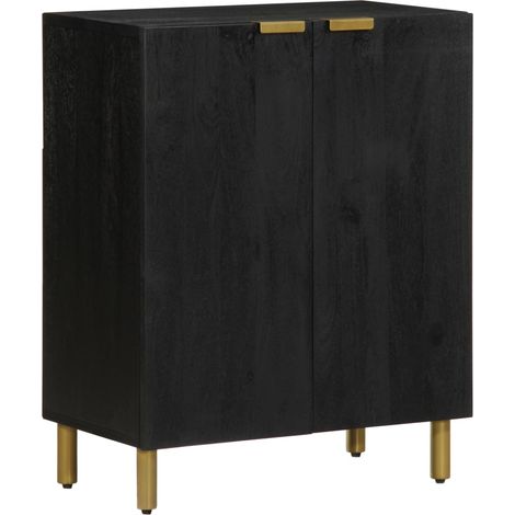 Sideboard Schwarz 60x33x75 cm Holzwerkstoff vidaXL (1/5)