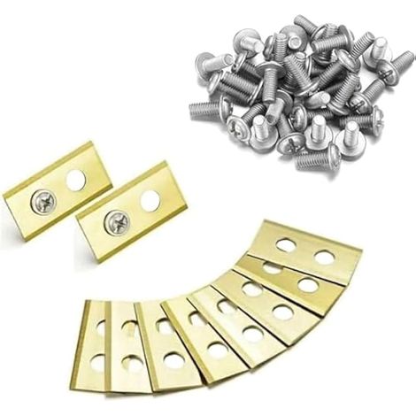 45 x lames de rechange en titane pour tondeuse Worx Landroid, lames de remplacement avec vis, lames en titane de haute qualité, longue durée de vie