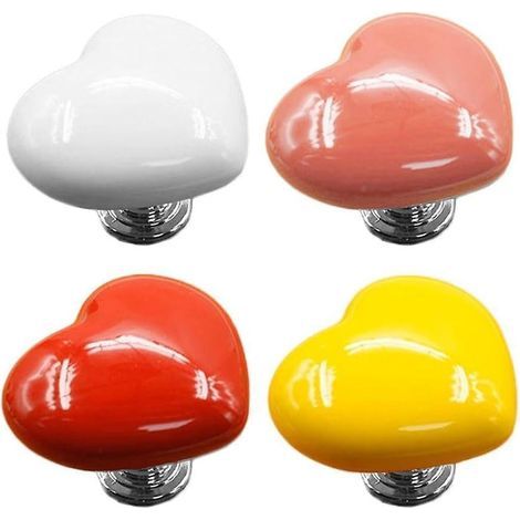 semplici pulsanti di assistenza per la cassetta del WC in ceramica colorata a forma di cuore, pulsante di assistenza per WC a forma di cuore, pulsanti per WC, pulsante a pressione a forma di cuore (1/5)