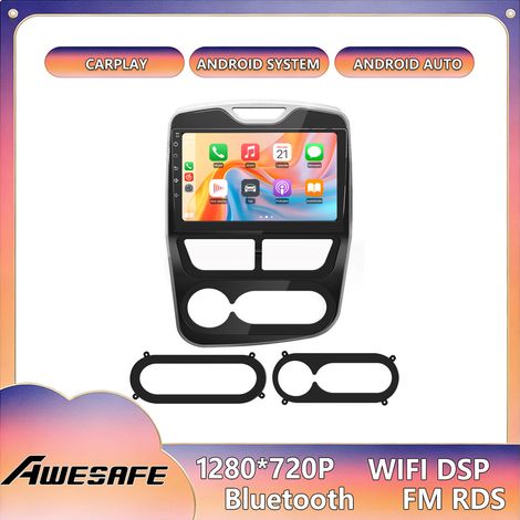 AWESAFE Autoradio Android 13 für Renault Clio 4 (2012–2016) 2GB+32GB 10'' Touchscreen CarPlay Android Auto GPS Bluetooth