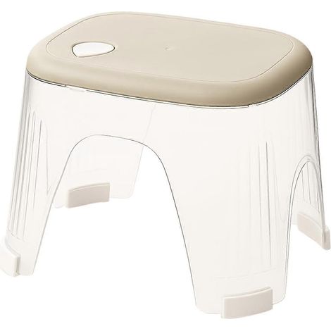 Tabouret de douche en acrylique imperméable - Repose-pieds transparent pour se raser les jambes, marchepied d'angle pour l'intérieur de la douche (1/5)