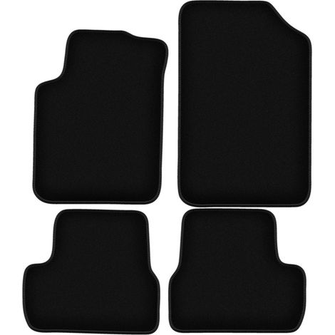 Tappetini BASIC in velluto nero per: Citroen C3 I hatchback (2002-2009)