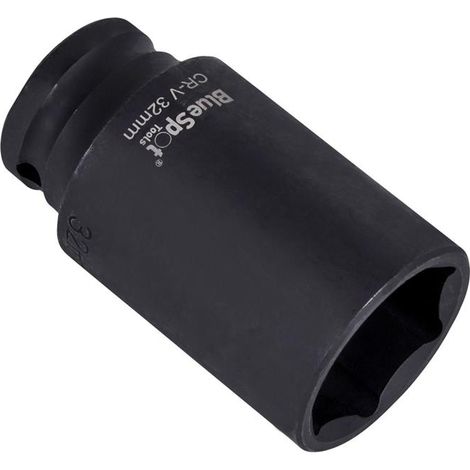 BlueSpot 32mm Deep Impact Socket 1/2"" Hub Nut Flywheel Socket Hex 6 point 01670