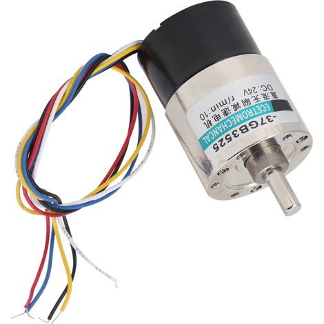 Moteur sans balais DC 24V réducteur de vitesse CW/CCW pour micro-machines XD-37GB3525, 10 tr/min, mini moteur électrique haute précision. (1/5)